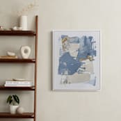 "On the Rocks No. 2" - Art Print in Wedgewood Blue by Julia Contacessi - In a Room