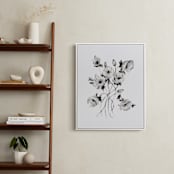 "Greyscale Poppies" - Art Print in greyscale by Shannon Kirsten - In a Room