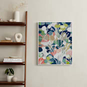"Summer Rising" - Art Print in Slate Blue by Nancy Ramirez - In a Room