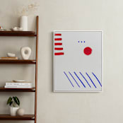 "Wanderer 4" - Art Print in Berry by Orasie - In a Room