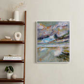 "Broken Perfection" - Art Print in Storm Blue by Jill Myer - In a Room