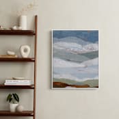 "Calling Me Home I" - Art Print in Moss by Roberta Hoiness Art - In a Room