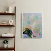 "Let's Play II" - Art Print in mint robins egg by Synnöve Seidman - In a Room