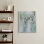 "Leaf It Alone" - Art Print in Sage Green by Christine Olmstead - In a Room