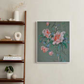 "Arrangement in Rose & Teal" - Art Print in Rose by Sonal Nathwani - In a Room