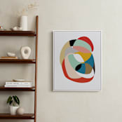 "Home" - Art Print in Cerulean by Christina Flowers - In a Room