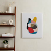 "Up Down and Back Around" - Art Print in Cerulean by Christina Flowers - In a Room