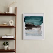 "teal horizons" - Art Print in teal by Kelly Witmer - In a Room