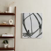 "Plant Cell 4" - Art Print in Black and White by Mary Gaspar - In a Room