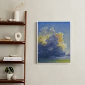 "A Better Day" - Art Print in Thunder Blue by Stephanie Goos Johnson - In a Room
