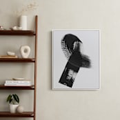 "Swash" - Art Print in Charcoal by MinimalType - In a Room