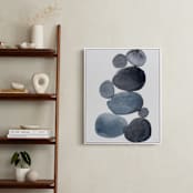 "stone pile" - Art Print in indigo blue by Kelly Witmer - In a Room