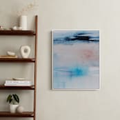 "Acceptance" - Art Print in Batik Blue by Karen Kaul - In a Room