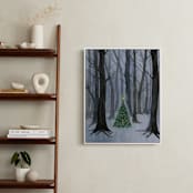 "Silent Night Woods" - Art Print in Winter by Karina Racz - In a Room