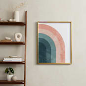 "Vintage Rainbow" - Art Print in Nude by Emanuela Carratoni - In a Room