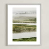 "Morning Mist" - Art Print in summer by Kamala Nahas - Framed