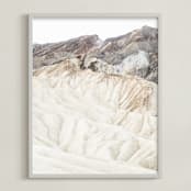 "White Canyon 5" - Art Print in cream by Kamala Nahas - Framed