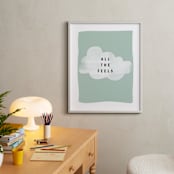 "all the feels" - Art Print in aqua by Lindsay Stetson Thompson - In a Room