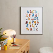"Robot Alphabet" - Art Print in Primary by Joseph Apel - In a Room