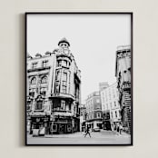 "Dublin II" - Art Print in Black & White by Becca Beers - Framed