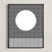 "Moon Beam " - Art Print in Asphalt by Kisco Print Shop - Framed