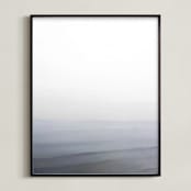 "Rolling Waves" - Art Print in Aegean by Lauren Manas - Framed