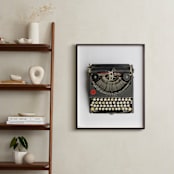 "Remington Rand" - Art Print in Black by Joelle Segal - In a Room