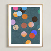 "playful circles II" - Art Print in Party by Sumak Studio - Framed