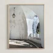 "Portugal IV" - Art Print in Plaster Greige by Taryn Schumacher - Framed