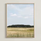 "Northwoods Bound" - Art Print in Larch Green by Karen Kaul - Framed