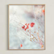 "Native Wildflowers" - Art Print in Rust by Lindsay Ferraris Photography - Framed