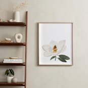 "One Magnolia" - Art Print in Petal White by Monica Loos - In a Room