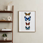 "Fly Away #3" - Art Print in Sky Blue by Kisco Print Shop - In a Room