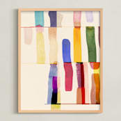 "Color Cut 2" - Art Print in Vibrant by Sumak Studio - Framed
