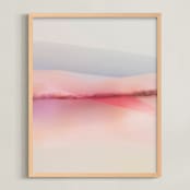 "Sailors Delight" - Art Print in Pink Skies by Karen Kardatzke - Framed