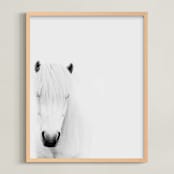 "Dalla" - Art Print in white by Irene Suchocki - Framed
