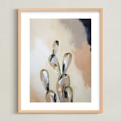 "Left it in Marfa" - Art Print in Peach by Kati Ramer - Framed