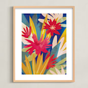 "Tropical Bliss" - Art Print in Tropical by Jen Florentine - Framed