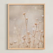 "winter thistle no.1" - Art Print in vintage by Crystal Lynn Collins - Framed