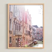 "Candy Colored Dream World" - Art Print in Pink by Alison Holcomb - Framed