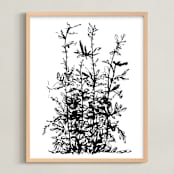 "Silverlace Fern" - Art Print in Black and White by Field and Sky - Framed