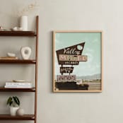 "Valley Motel" - Art Print in Mist by Elky Ink - In a Room