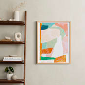 "Happy Memories nº2" - Art Print in Peachy Coral by Dominique Vari - In a Room