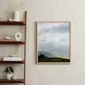 "Highland View 1" - Art Print in Cloud Gray by Jacquelyn Sloane Siklos - In a Room