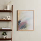 "Sweep of Color" - Art Print in Rainbow by Karen Kardatzke - In a Room
