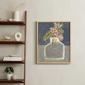 "Moody vase" - Art Print in moody grey by Bethania Lima - In a Room