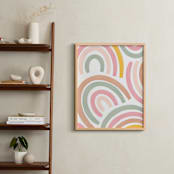"Rainbows Theme" - Art Print in blush by Emanuela Carratoni - In a Room