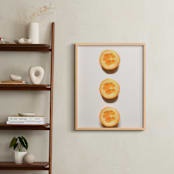 "Citrus Chloe" - Art Print in Citrus Orange by K.Short - In a Room