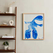 "Mademoiselle Blue" - Art Print in Cobalt Blue by Maran Ree Whiting - In a Room