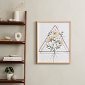 "The Rooted Triangle" - Art Print in Dusty Gold by Cole Dawn Peachey - In a Room